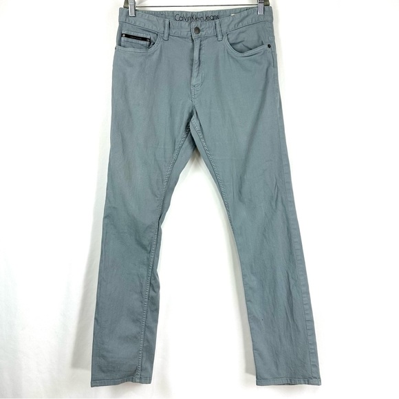 Calvin Klein Jeans Other - Calvin Klein Jeans Men’s Sz 34 X 32 Steel Blue Silver Slim Fit Denim Fit Casual